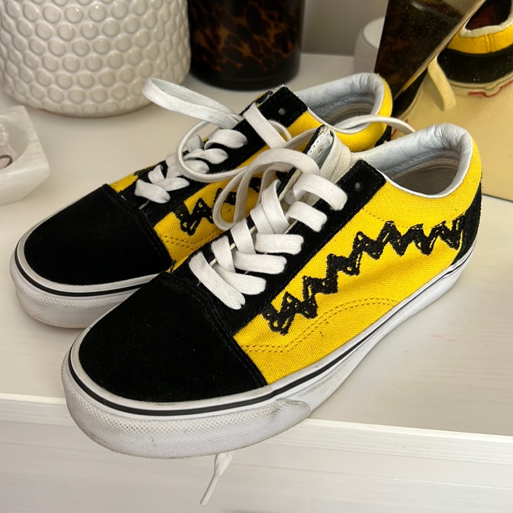 Slightly used Charlie Brown Themed Vans